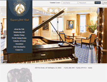 Tablet Screenshot of capitolhillclub.org